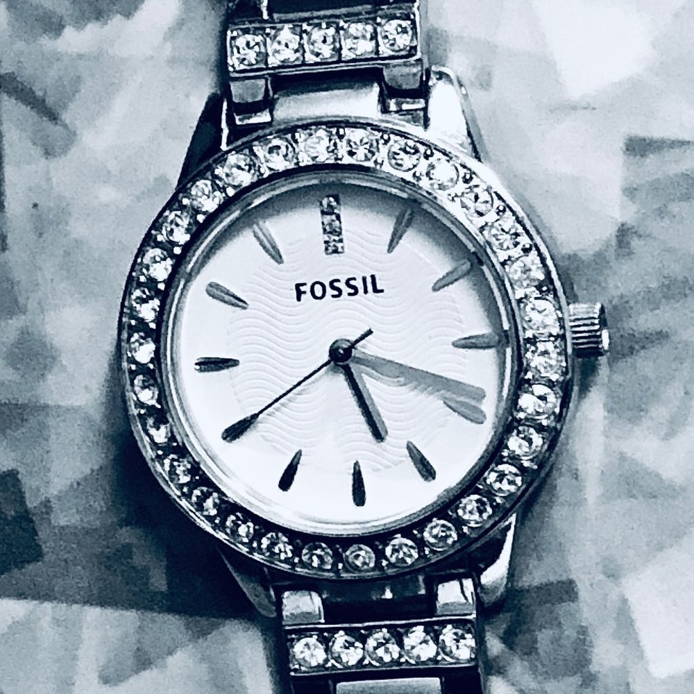 Fossil Women's Rhinestone Watch (very small band)